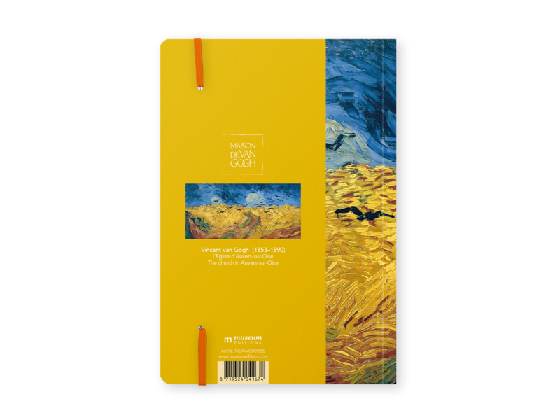 Carnet à couverture souple,  Van Gogh, Champ de blé avec corbeaux, Auvers-sur-Oise