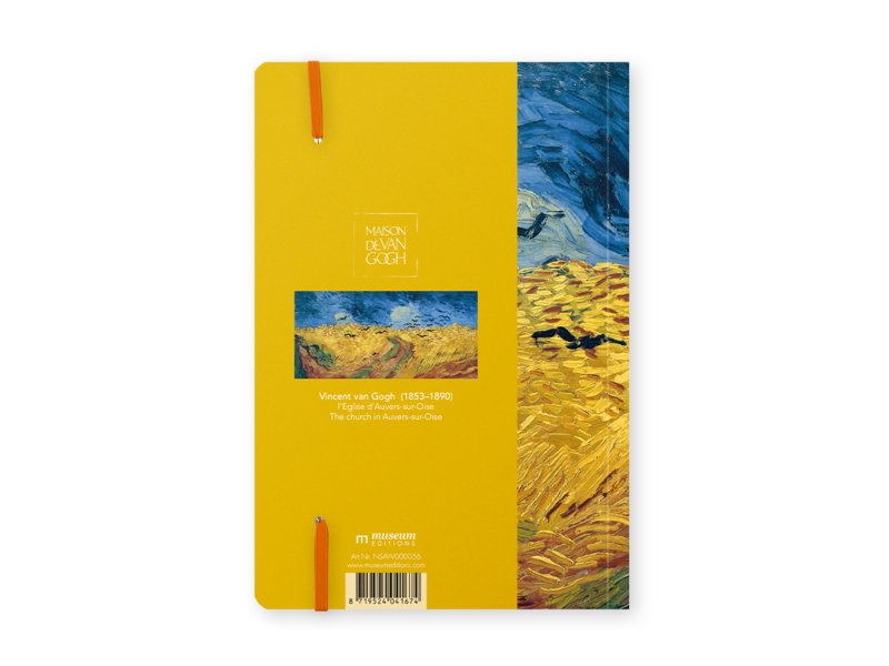 Cuaderno de tapa blanda, A5,Trigal con cuervos, Vincent van Gogh, Auvers-sur-Oise