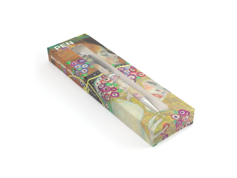 Kugelschreiber in Box,  Gustav Klimt, Wasserschlangen 2