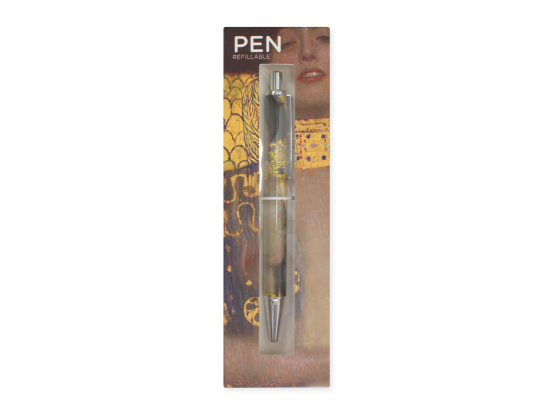 Ballpen in box, refillable, Gustav Klimt, Judith