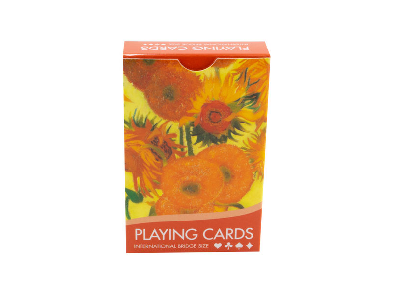 Jugando a las cartas,  Girasoles, Vincent van Gogh