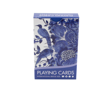 Jugando a las cartas, Pájaros azules de Delft