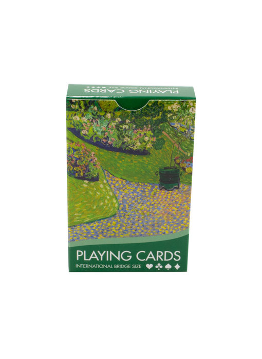 Jugando a las cartas, Jardín en Auvers, Vincent van Gogh
