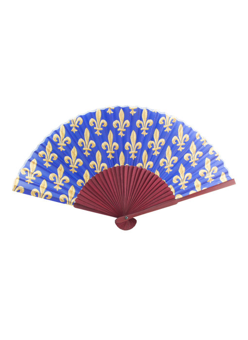 Hand Fan ,  Fleur de Lys