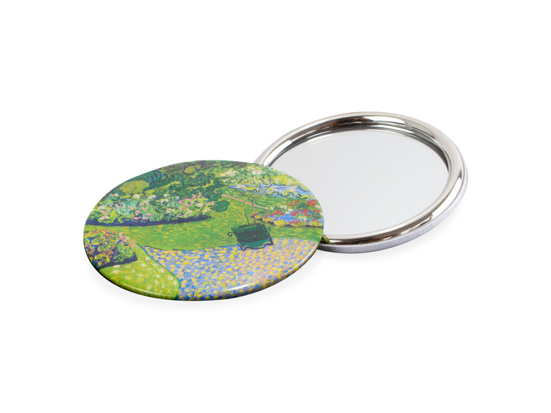 Pocket Mirror W, Ø 80 mm, Garden in Auvers, Vincent van Gogh