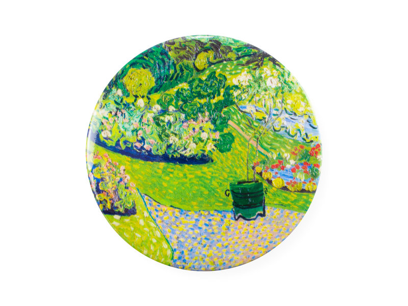 Espejo de bolsillo,  Ø 80 mm,  Jardín en Auvers, Vincent van Gogh