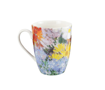 Taza,  Flores en un florero azul, Vincent van Gogh