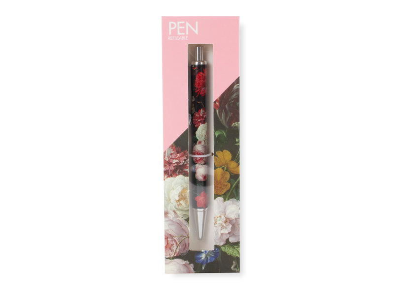 Ballpen in box, refillable,  De Heem, Flower Still Life