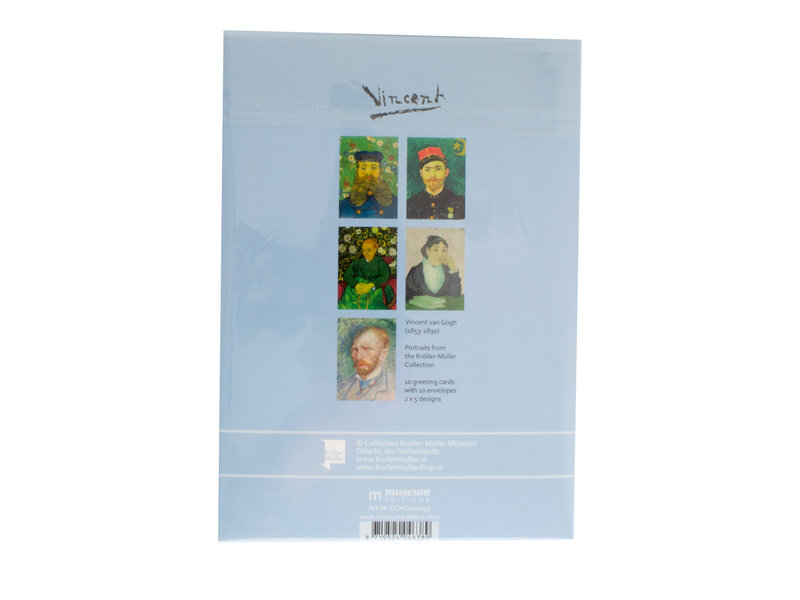 Kartenmappe, 2x5 Doppelkarten,  Van Gogh, Portraits