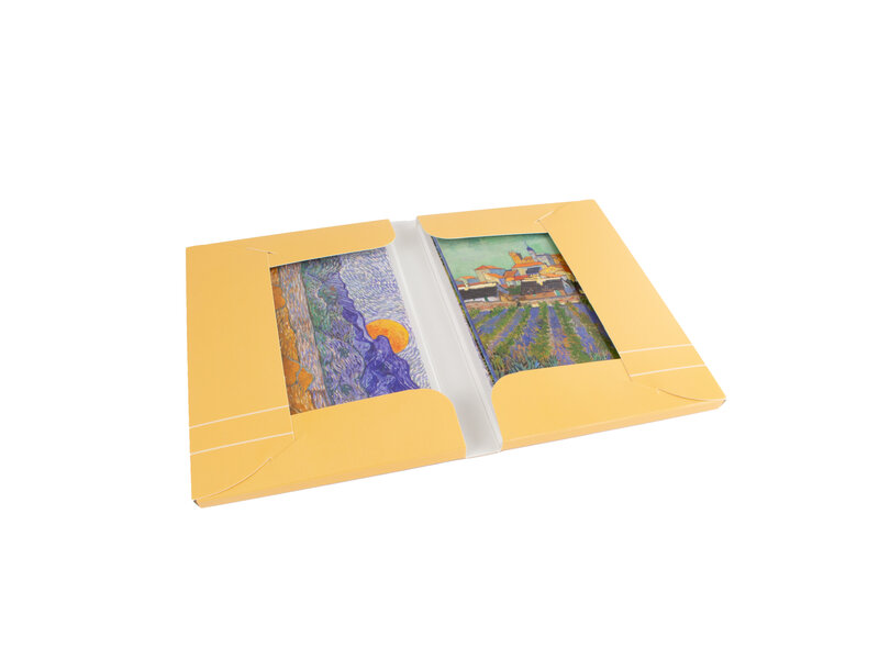 Kaartenmapje , 2x5 dubbele kaarten,  Vincent van Gogh,Landscape