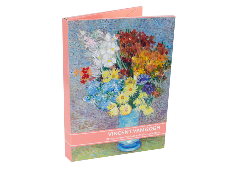 Porte-cartes, 2x5 cartes doubles,  Van Gogh, Fleurs