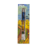 Ballpen in box , Vincent van Gogh, Wheatfield with crows  in Auvers