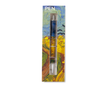 Ballpen in box , Vincent van Gogh,Wheatfield with crows  in Auvers