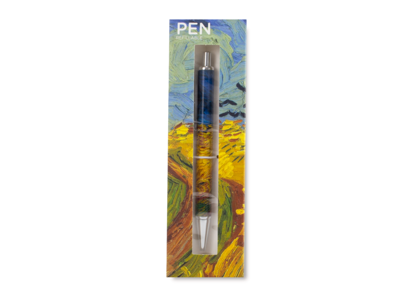 Bolígrafo en caja,  Van Gogh, Campo de trigo con cuervos en Auvers