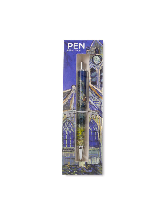Kugelschreiber in Box, Van Gogh,  Kirche in Auvers