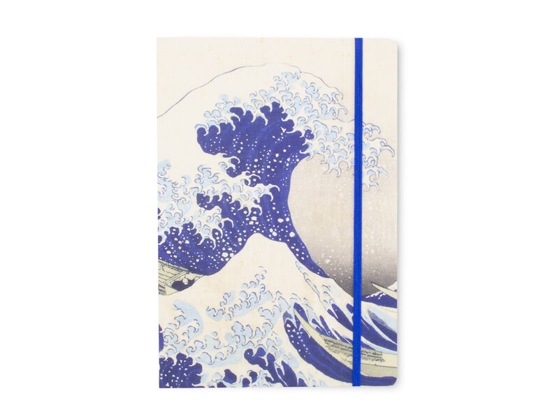 Cuaderno de tapa blanda,A5,La gran ola de Kanagawa, Hokusai