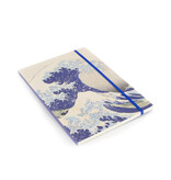 Cuaderno de tapa blanda,A5,La gran ola de Kanagawa, Hokusai