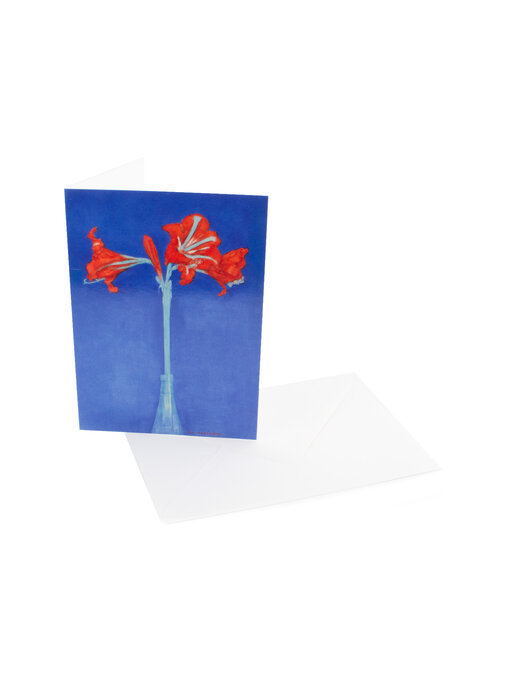 Double card with envelope, Piet Mondriaan, Amaryllis