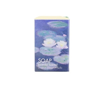 Soap, single bar, Claude Monet, Monet, Water Lilies evening