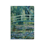 Portfolio with elas.tic closure A4 , Monet, Monet, Japanese bridge