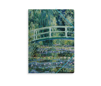 Aktenordner mit Gummiband, Monet, japanische Brücke