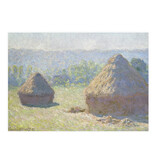 Postal,  Claude Monet,Haystacks