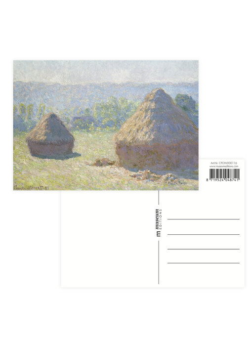 Postcard  , Claude Monet, Haystacks