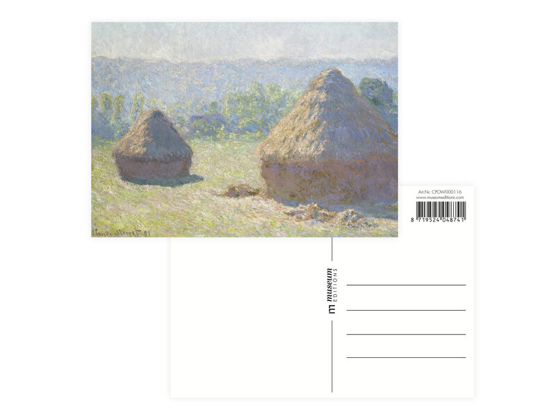 Postcard , Claude Monet, Haystacks