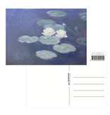 Postcard , Claude Monet, Water lilies  by evening light