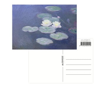 Postcard  , Claude Monet, Waterlilies  by evening light