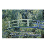Postal,  Claude Monet, puente japonés