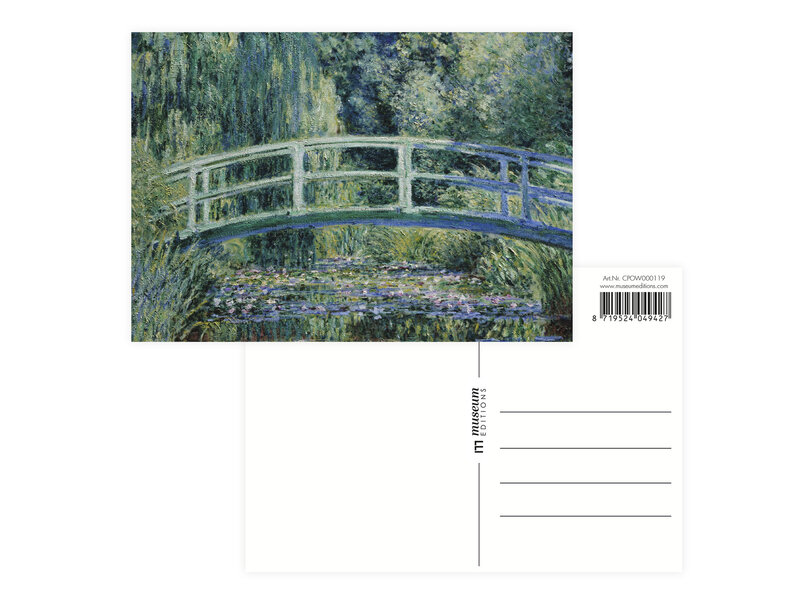 Postcard , Claude Monet,  Japanese bridge