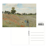 Postcard , Claude Monet, Field with  Poppies