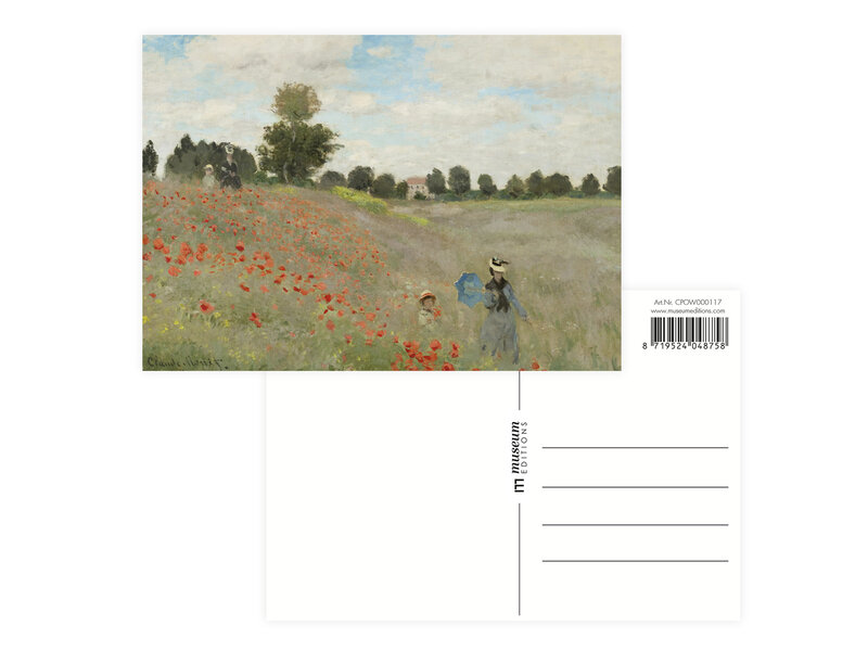 Carte postale, Claude Monet, Champ de coquelicots