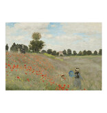 Ansichtkaart, Claude  Monet, Veld met klaprozen