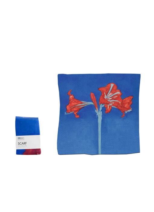 Foulard en mousseline de soie 100 %, Piet Mondriaan, Amaryllis