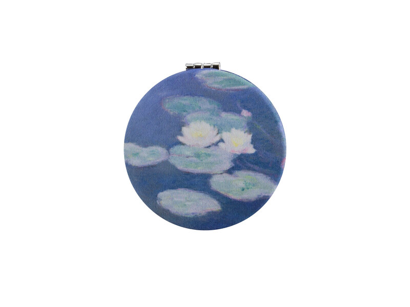 Miroir de poche pliant microfiber,Claude Monet, Nympheaseffet du soir