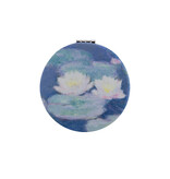 Klappbarer Taschenspiegel microfiber, Claude Monet, Seerosen im Abendlicht