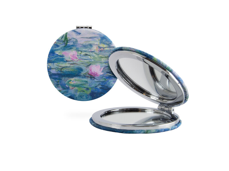 Miroir de poche pliant microfiber,Claude Monet, Nympheas