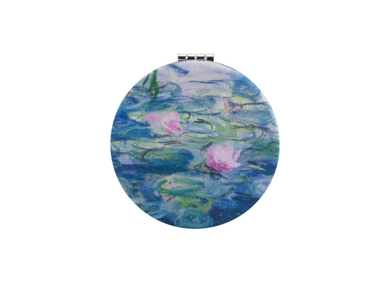 Miroir de poche pliant microfiber,Claude Monet, Nympheas