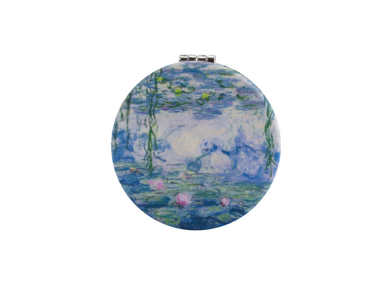 Folding pocket mirror microfiber, Claude Monet, Waterlilies