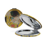 Miroir de poche pliant microfiber, Gustav Klimt,  Le Baiser