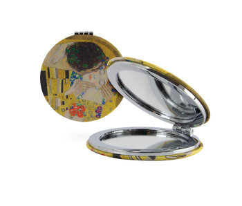 Klappbarer Taschenspiegel, Gustav Klimt, Der Kuss