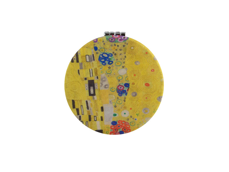Miroir de poche pliant microfiber, Gustav Klimt,  Le Baiser
