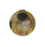 Miroir de poche pliant microfiber, Gustav Klimt,  Le Baiser
