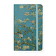 Cuaderno de tapa blanda A6, flor de almendro, Van Gogh