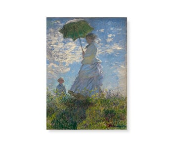 Poster, 50x70  Claude Monet, Vrouw met parasol