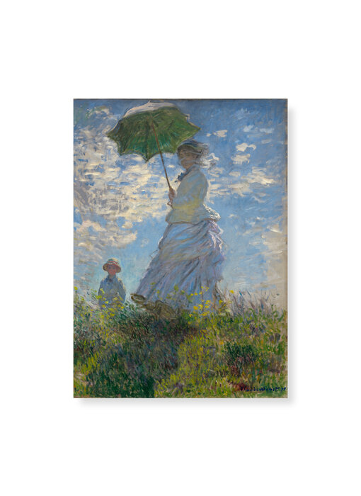 Cartel 50x70,  Claude Monet,  Mujer con sombrilla