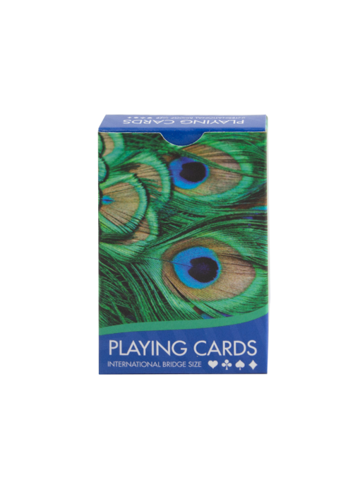 Playing cards,  Peacock feathers