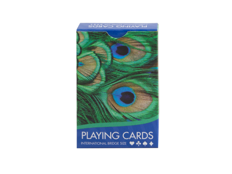 Playing cards ,  Peacock feathers